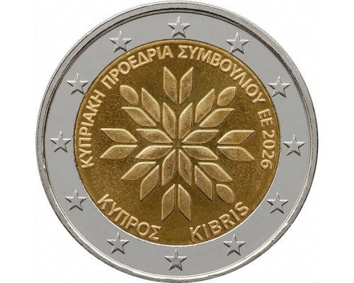 Кипр 2026 - 2 евро "Председательство Кипра в Совете ЕС"
