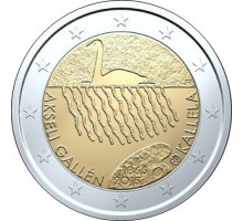Финляндия 2015 - 2 евро "150 лет со дня рождения художника Аксели Галлен-Каллела"