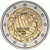 Португалия 2026 - 2 евро "100 лет клубу Ротари в Португалии"