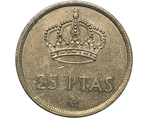 Испания 25 песет 1982 - регулярный чекан