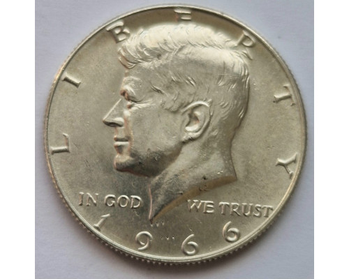 50 центов 1966 года США - Кеннеди (Серебро)