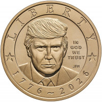 1 доллар 2026 - 250 лет независимости США. Дональд Трамп, D