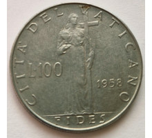 Ватикан 1958 - 100 лир